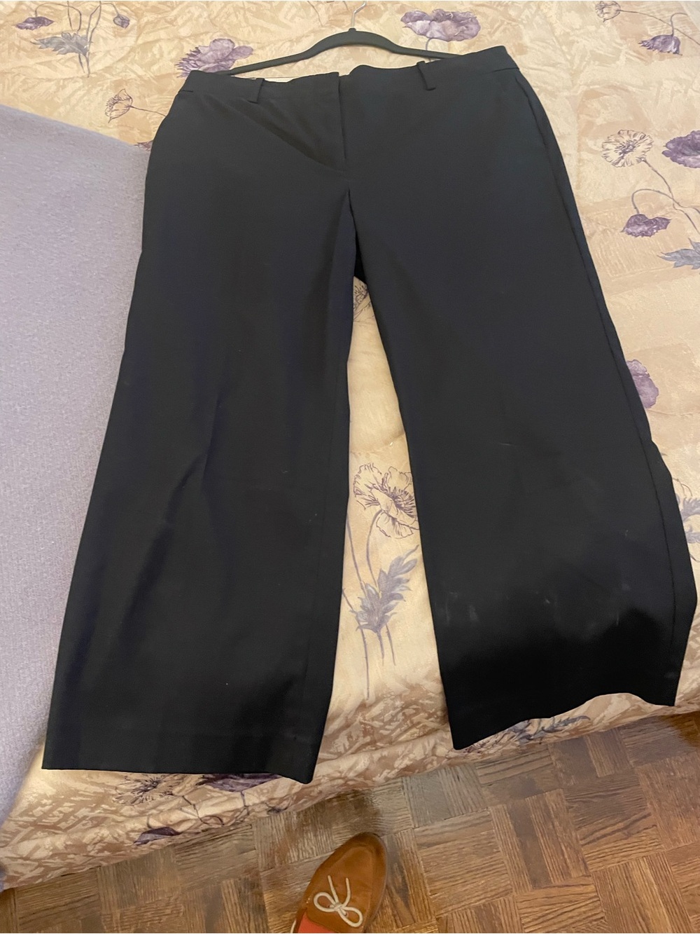 Talbots Black Wide-Leg Dress Pants